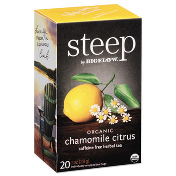 Bigelow® Steep Tea, Chamomile Citrus Herbal, 1 Oz Tea Bag, 20-box freeshipping - TVN Wholesale